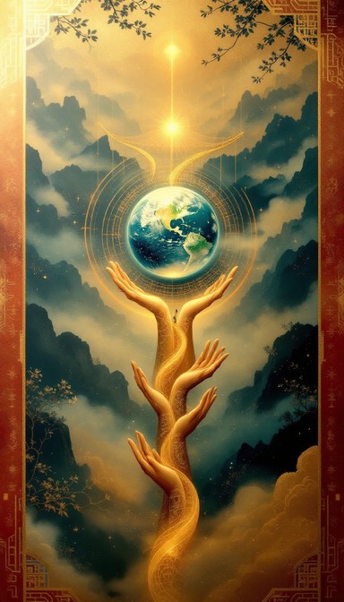 Free Earth's Golden Embrace Image - Unity, Earth, Golden | Download at ...