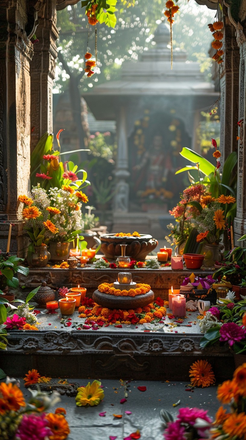 Free Festive Ritual Altar Image - Ritual, Flowers, Candles | Download ...