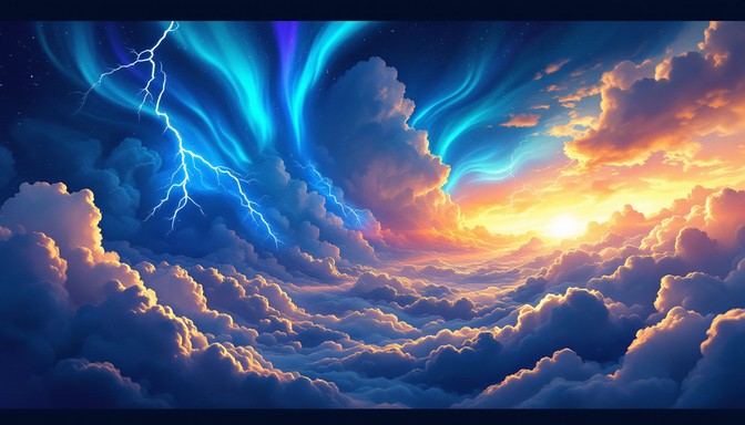 Free Storm Meets Sunset Image - Storm, Lightning, Sunset | Download at ...
