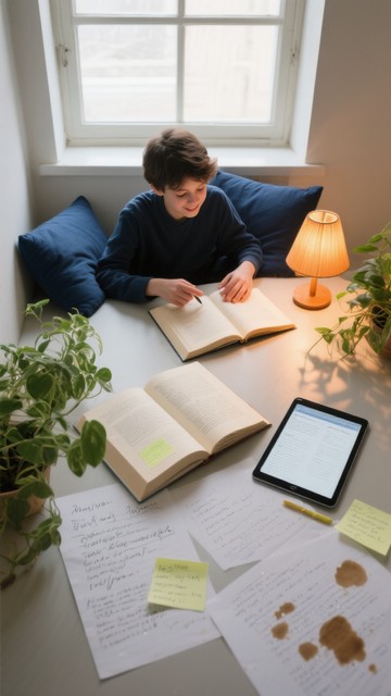 Free Cozy study nook Image - Studying, Reading, Nook | Download at ...