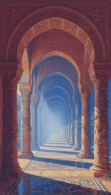 Archade View Free Ancient Archway Perspective Image - Architecture, Arches ...