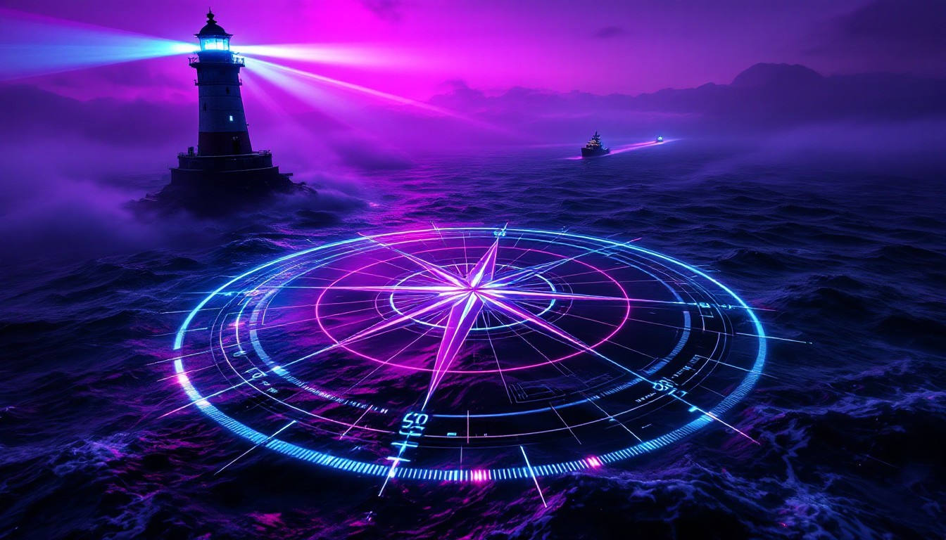 Neon Usmc Free Neon Maritime Guide Image - Lighthouse, Cyberpunk, Holographic ...