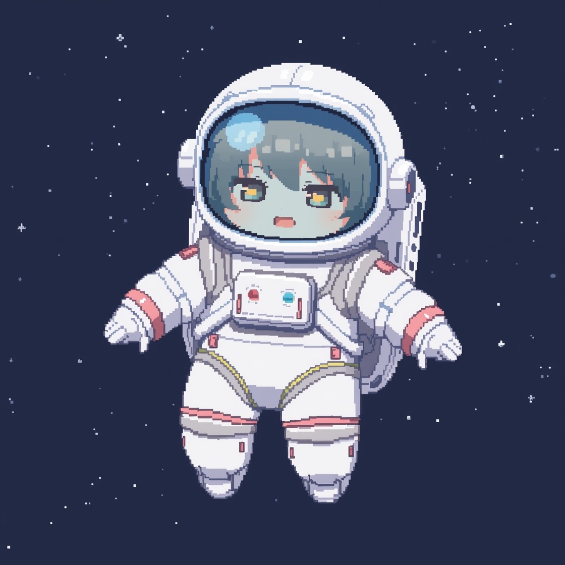 Free Pixel Space Explorer Image - Chibi, Astronaut, Pixel | Download at ...