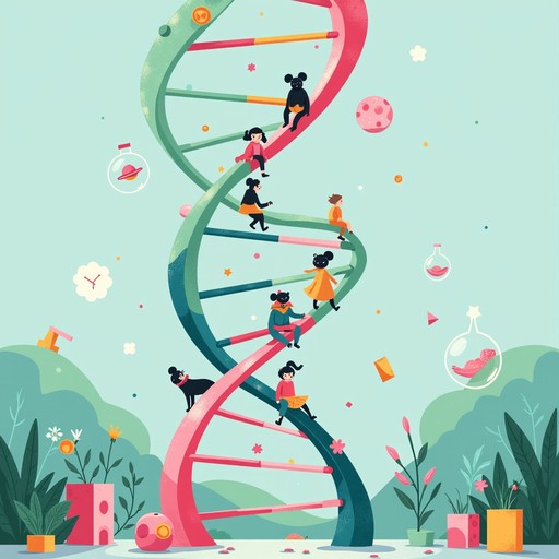 Dna Helix Cartoon