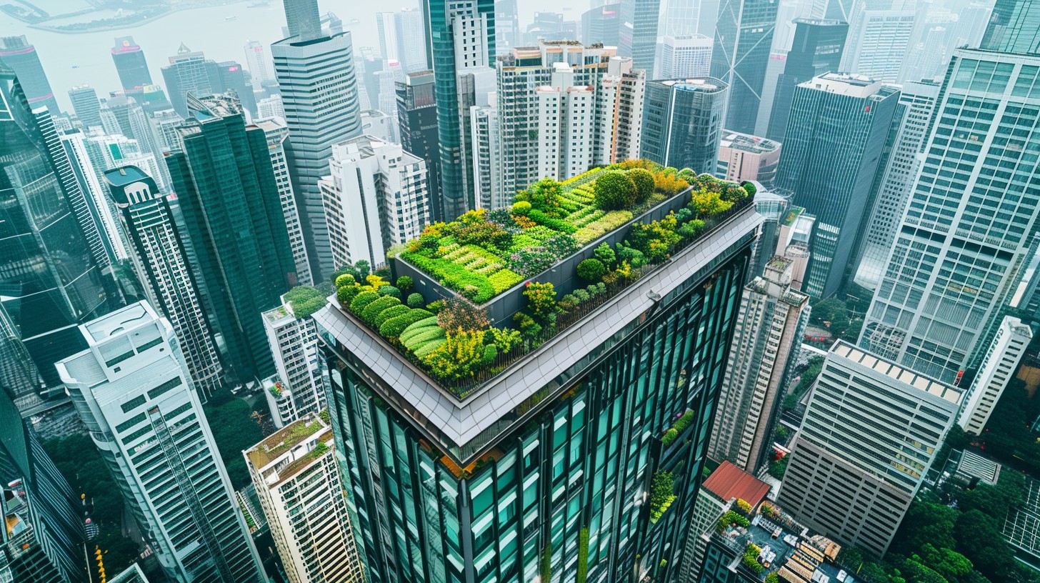 Urban Development Rooftops Free Urban Green Rooftop Image - City, Skyscraper, Rooftop | Download ...