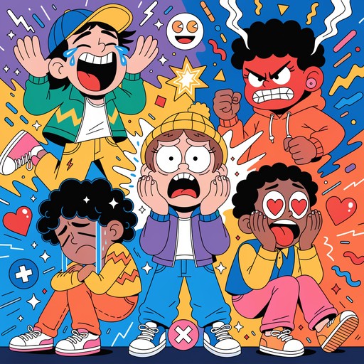 Free Cartoon Emotions Unleashed Image - Cartoon, Emotions, Illustration ...
