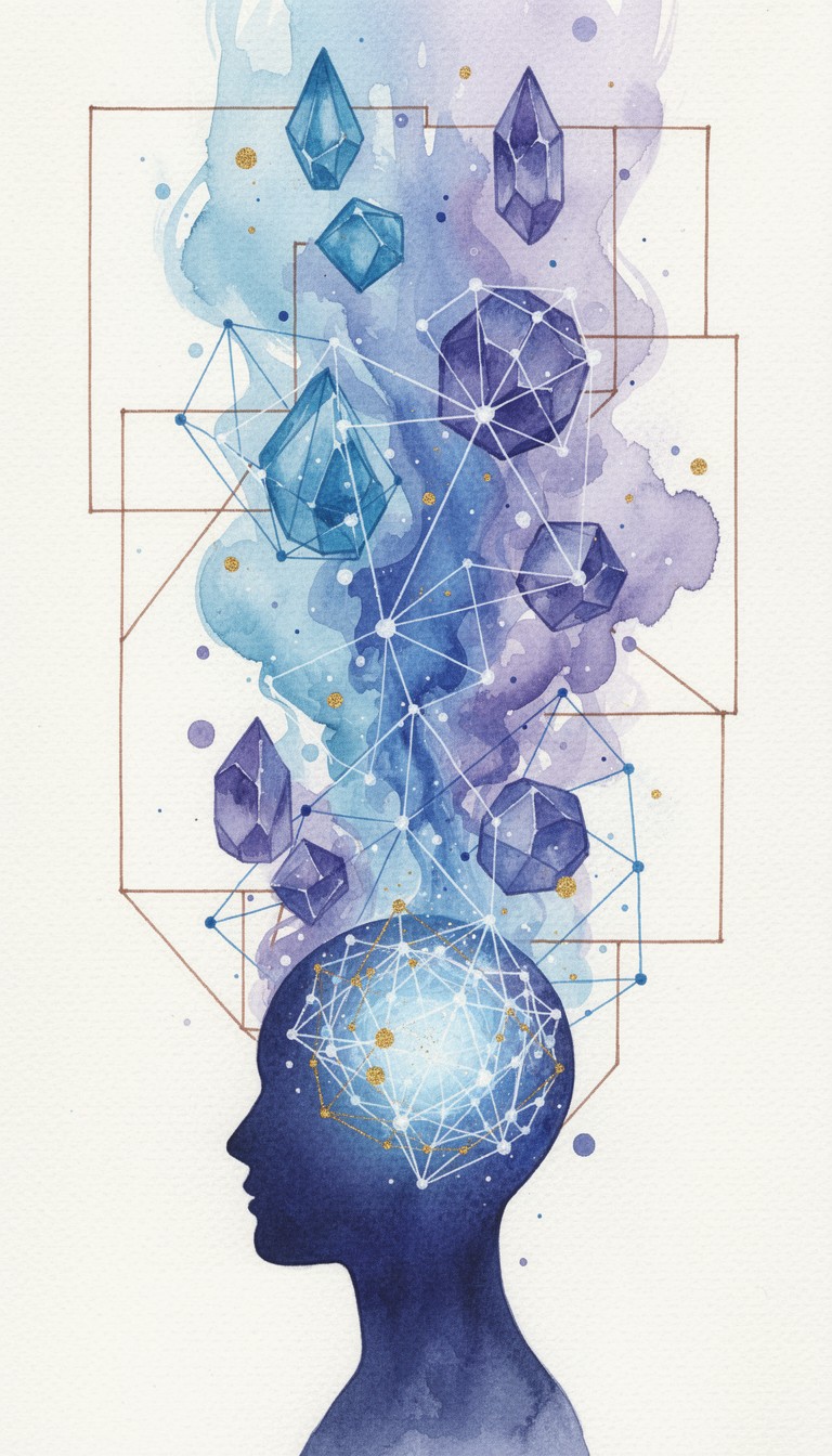 Free Thoughts Taking Flight Photo - Watercolor, Geometric, Abstract ...