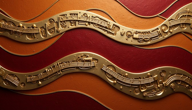 Musical Instruments Wave Patterns Free Musical Brass Waves Image | Download at StockCake