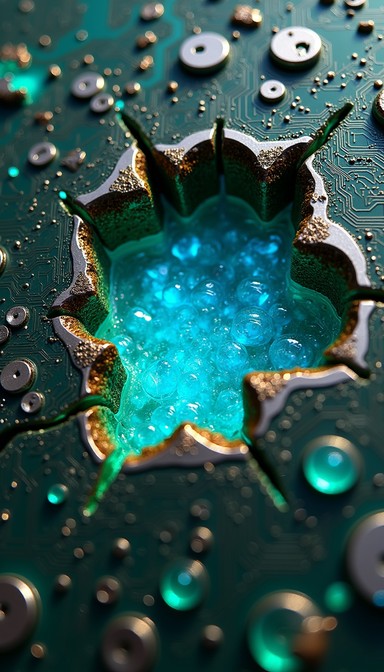 Technology Crystal Free Digital Crystal Fusion Image | Download at StockCake
