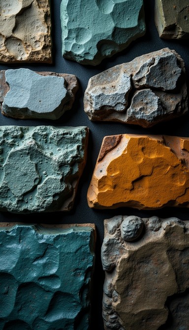 Free Textural stone collection Image - Stone, Mineral, Teal | Download ...