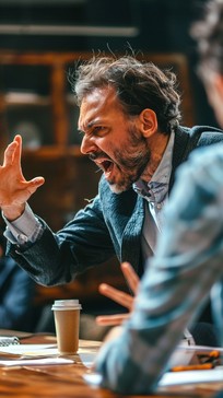 Frantic Discussion Free Intense Discussion Meeting Image - Meeting, Debate, Library ...