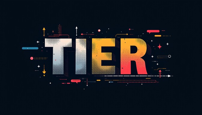 Tier White Graphics Free Bold Ranking Graphics Image - Typography, Tier, Ranking | Download ...
