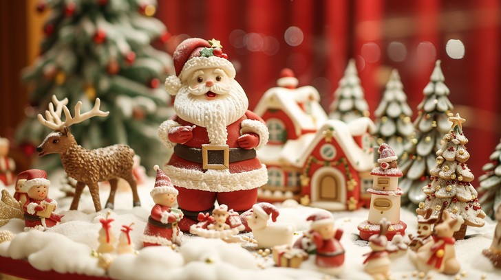 Free Festive Holiday Display Image - Christmas, Santa, Reindeer ...