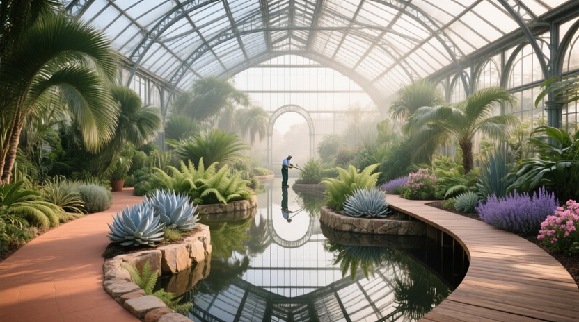 Free Misty Morning Conservatory Photo - Conservatory, Greenhouse ...