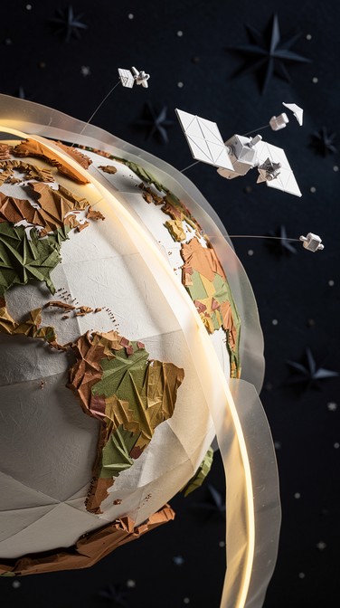 Paper Planisphere Free Paper Planet Earth Image - Origami, Papercraft, Sculpture ...