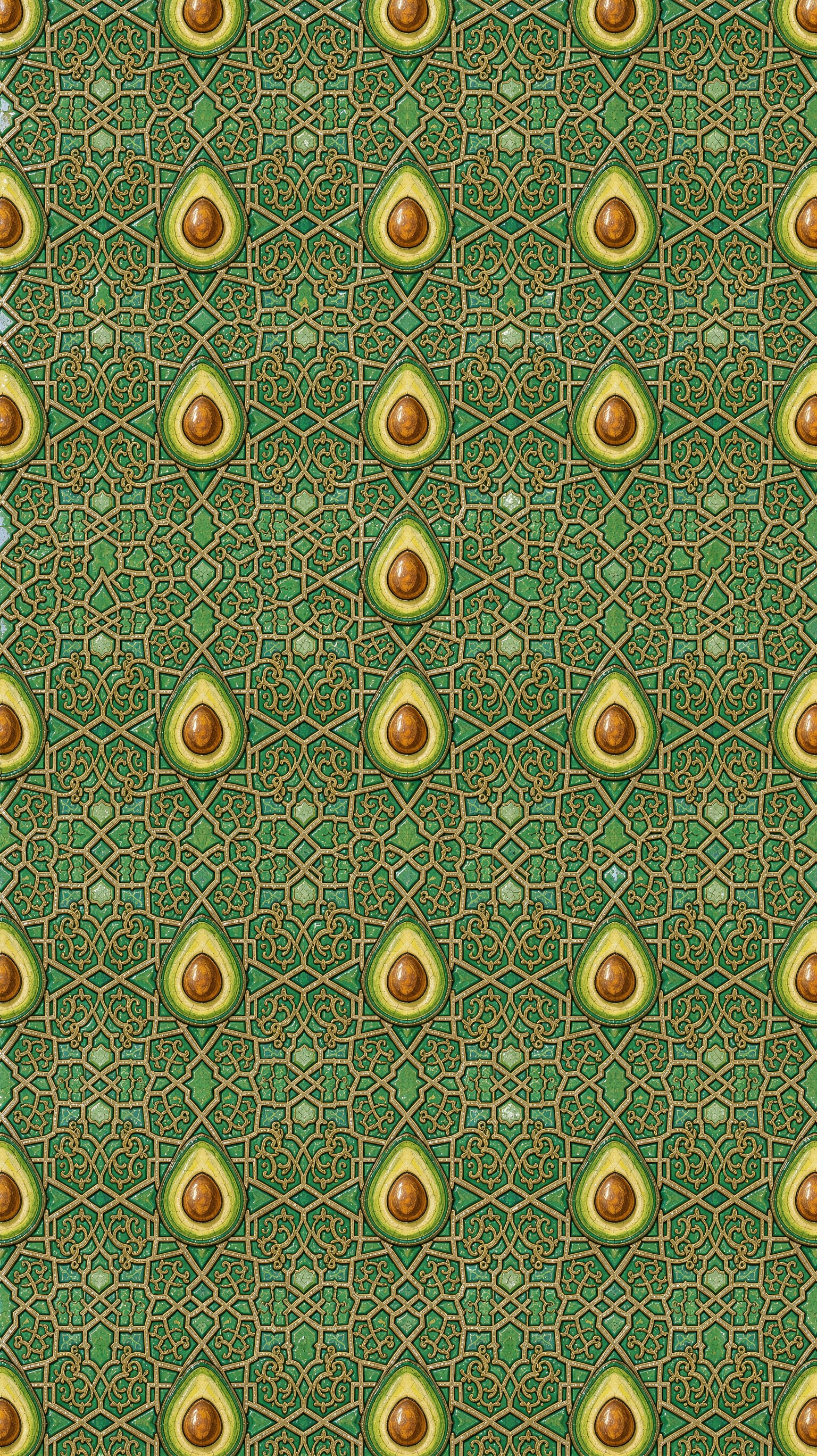 Download Avocado Islamic Pattern Image - Avocado, Pattern, Geometric ...