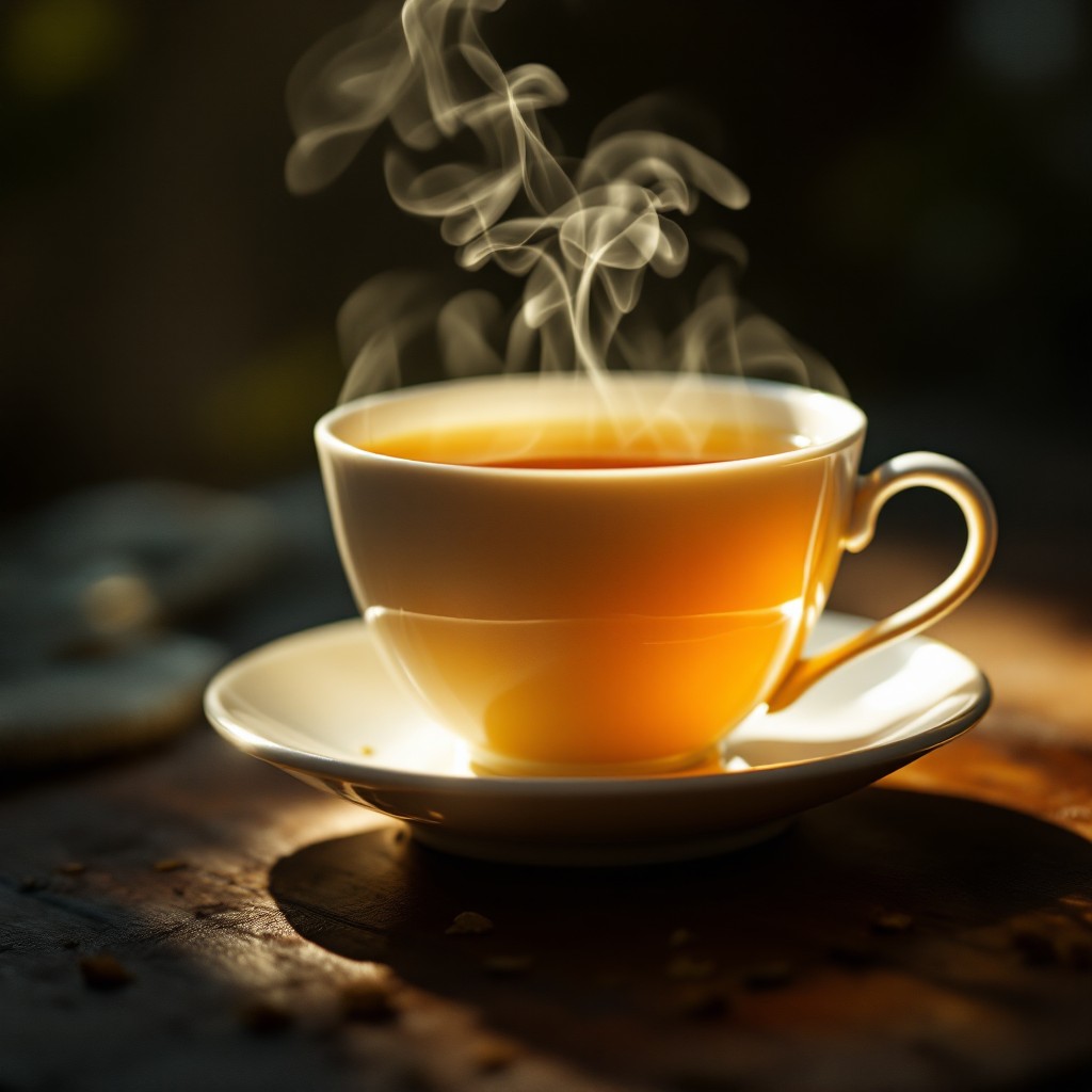 Golden Tea Color Free Steaming Golden Tea Image - Tea, Porcelain, Steam | Download at ...