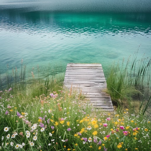 Free Serene Lake View Image - Lake, Jetty, Forest | Download at StockCake