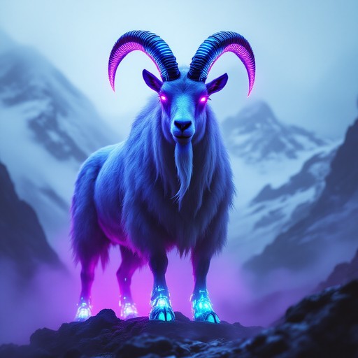 Free Cyberpunk Mountain Goat Photo - Cyberpunk, Goat, Mountains ...
