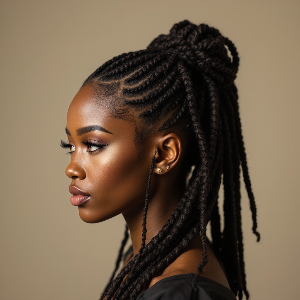 Free Regal African Braids Image - Braids, Cornrows, Profile | Download ...