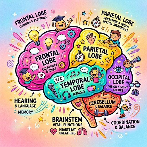 Free Colorful Brain Science Image - Brain, Anatomy, Educational ...