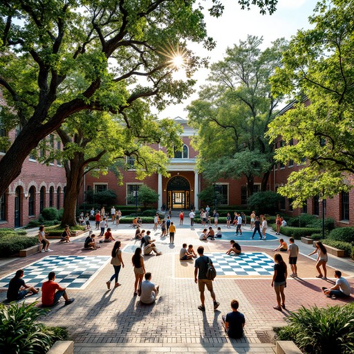 Student Courtyard Free Classical Campus Life Image - Campus, Courtyard, Classical ...