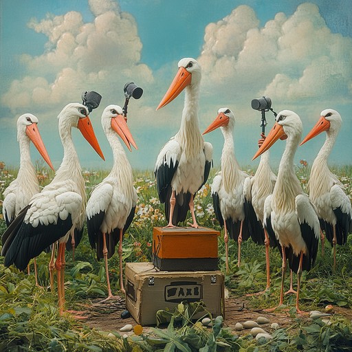 Storks Having Fun Free Storks gathered loudly Image - Storks, Megaphone, Gathering ...