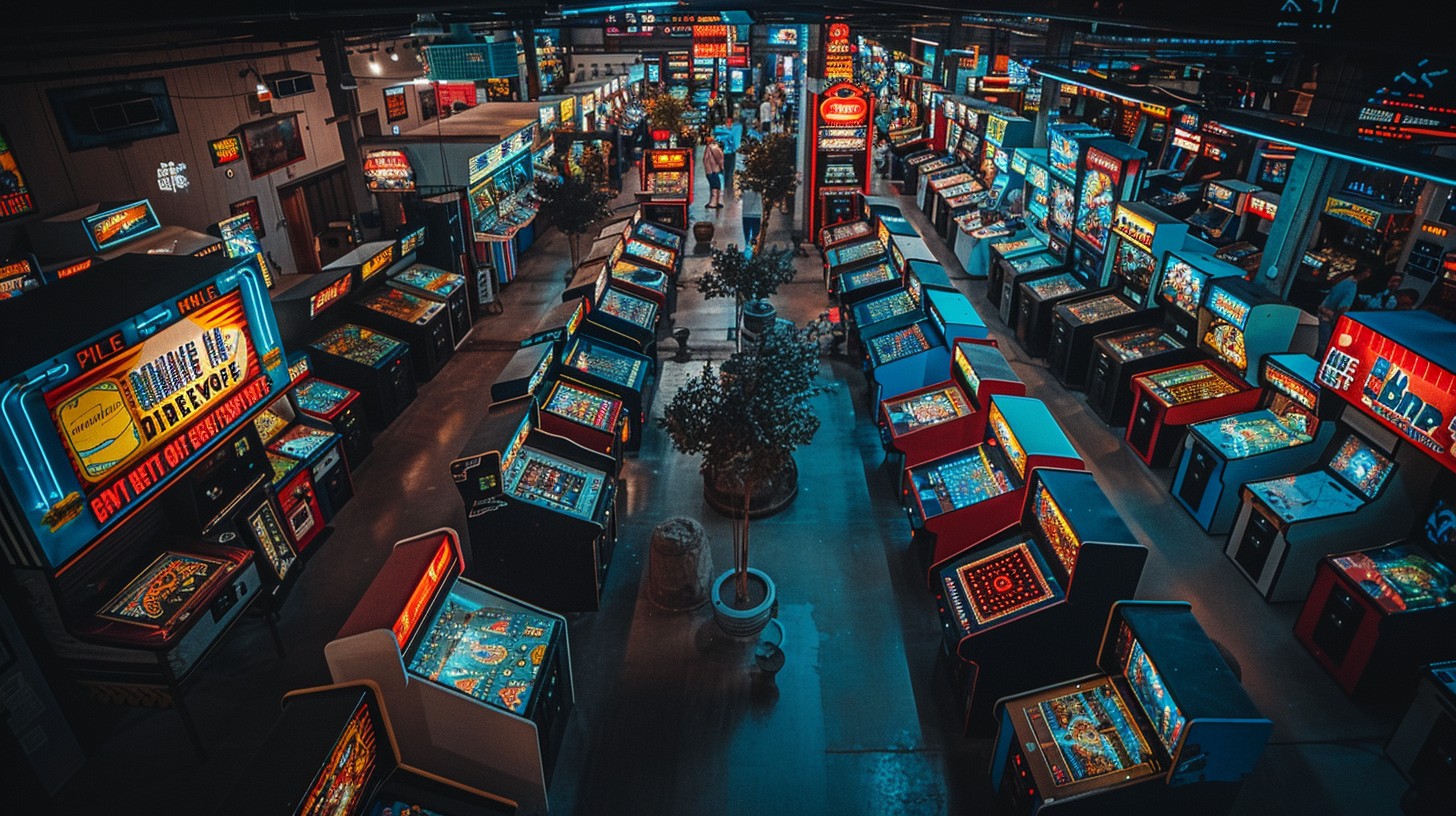 Free Arcade Night View Image - Arcade, Neon, Machines | Download at ...