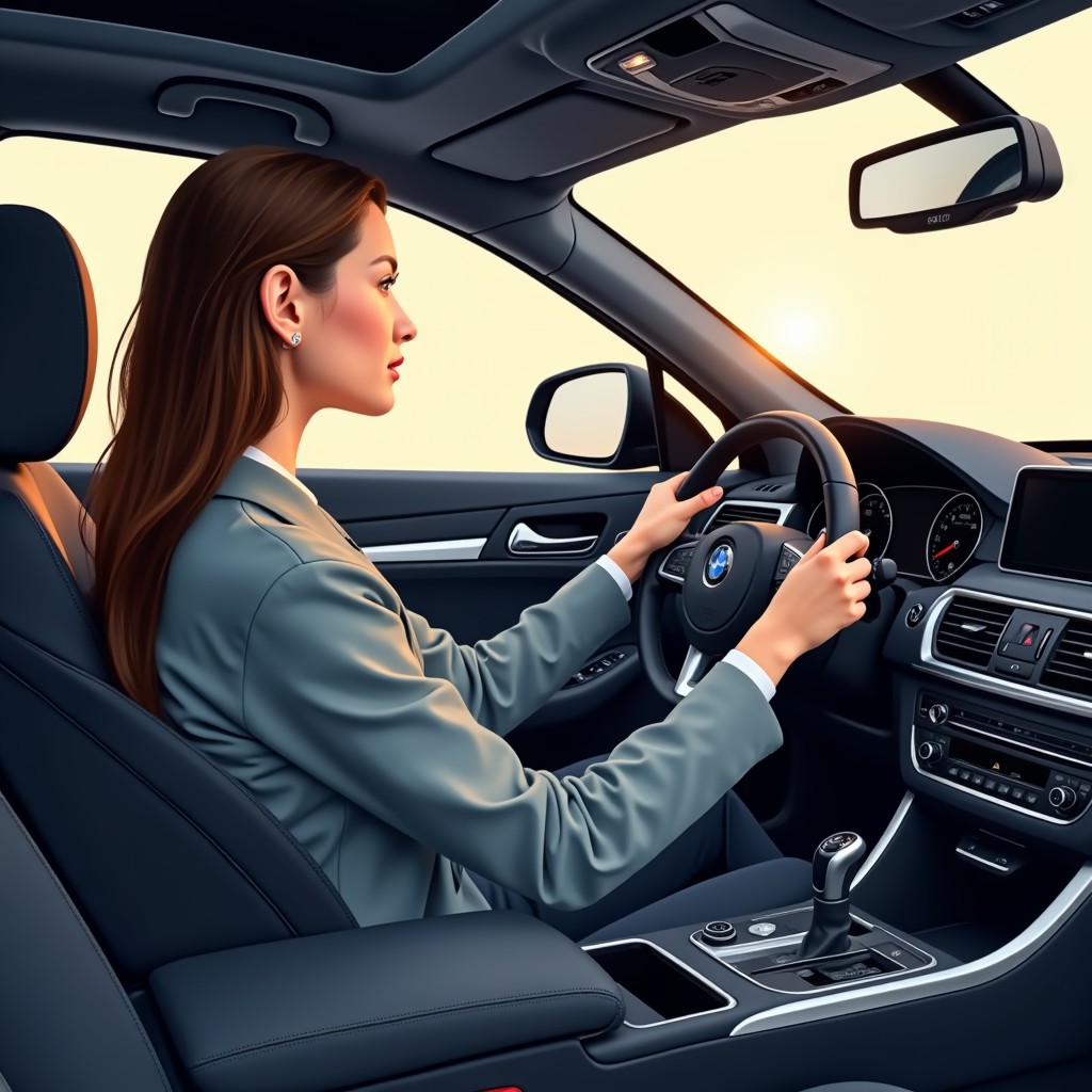 Free Elegant driver portrait Image - Driving, Confident, Woman ...