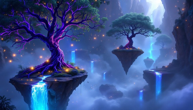 Free Floating Mystical Islands Image - Floating, Islands, Magical ...
