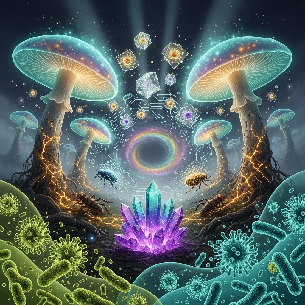 Free Mystical Mushroom Transformation Image - Mushroom, Bioluminescent ...