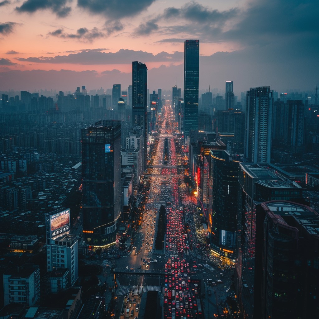 Free Urban Twilight Glow Image - Cityscape, Twilight, Skyscrapers ...