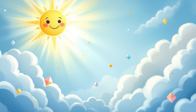 Free Happy Sun Peekaboo Image - Sunshine, Clouds, Sky | Download at ...