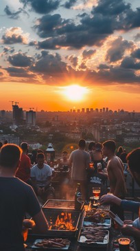 Open Rooftop Party Free Sunset Rooftop Party Image - Sunset, Rooftop, Bar | Download at ...