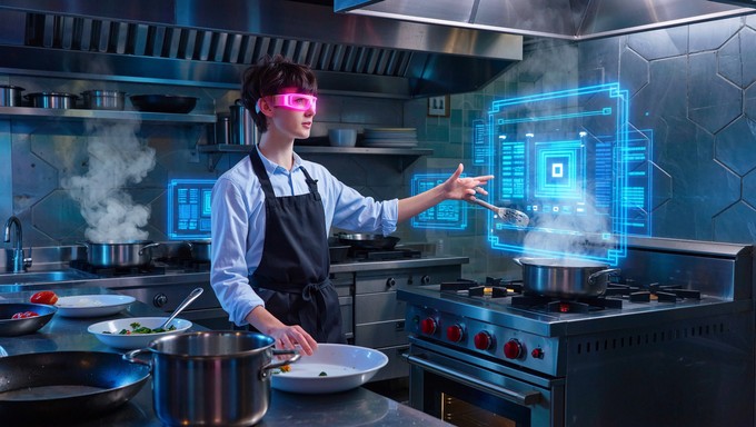Free Cyberpunk Culinary Future Image - Cyberpunk, Cooking, Futuristic ...