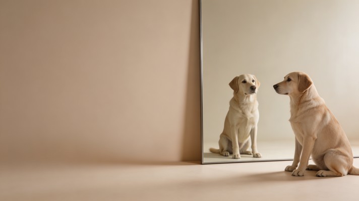 Dog Reflection Drawing Free Reflection and Contemplation Image - Dog, Mirror, Reflection ...