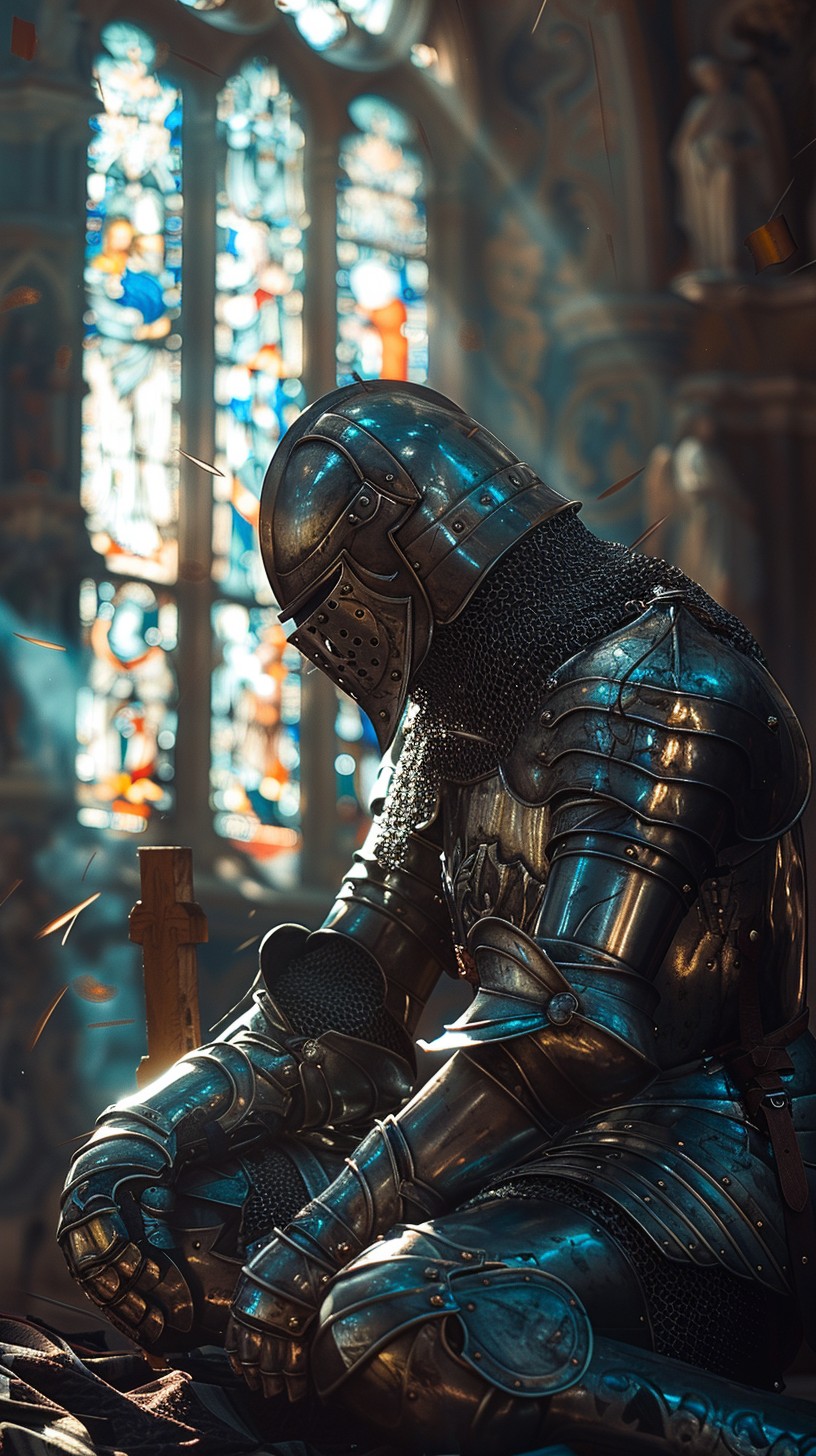 Free Knight in Prayer Image - Knight, Prayer, Armor | Download at StockCake