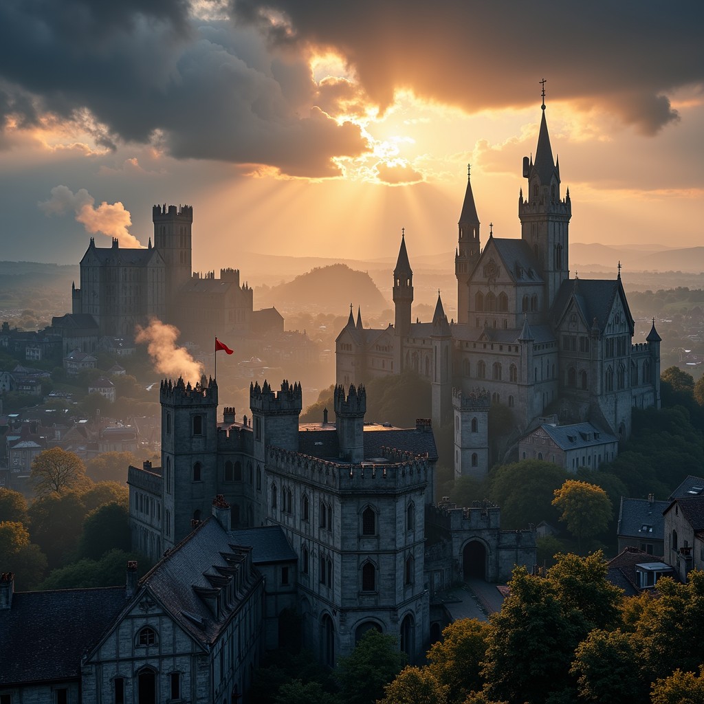 Free Golden Castle Sunset Image - Medieval, Castle, Sunset | Download ...
