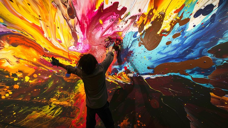 Free Explosive Color Art Image - Artist, Colors, Canvas | Download at ...