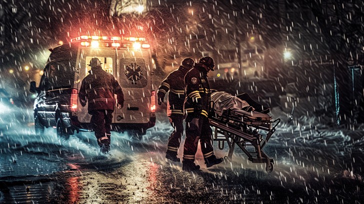Free Emergency rainy rescue Image - Emergency, Snowstorm, Responders ...