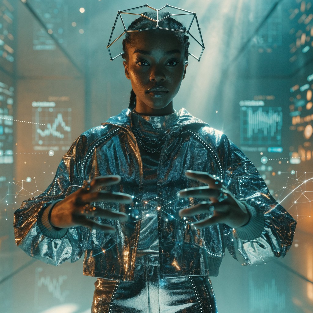 Free Empowered Digital Woman Image - Woman, Futuristic, Holographic ...