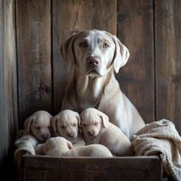 Labrador Mutter Free Mother dog cuddling Image - Labrador, Puppies, Mother | Download ...