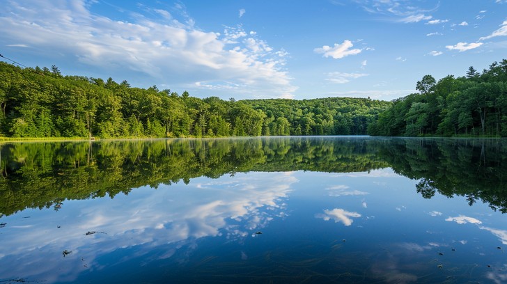Free Serene Lake View Image - Lake, Reflection, Forest | Download at ...