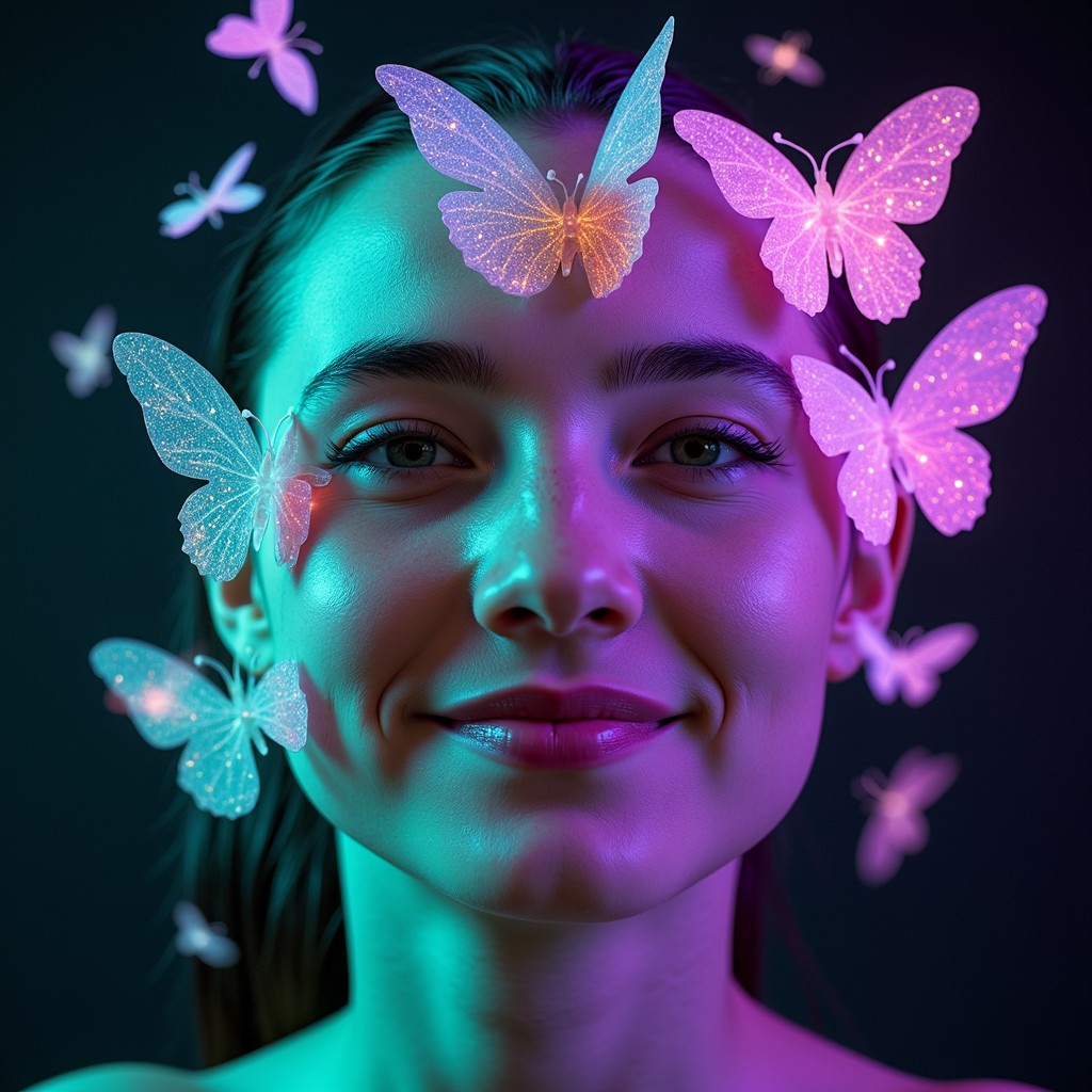 Free Butterfly Dream Portrait Image - Butterflies, Portrait, Surreal ...