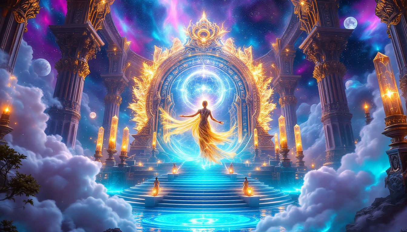 Free Divine Cosmic Temple Image - Fantasy, Celestial, Deity | Download ...