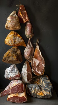 Free Cured Meats Display Image - Cured, Meats, Hanging | Download at ...