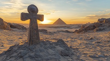 Free Sunset, Ankh, Pyramid Image - Sunset, Ankh, Pyramid | Download at ...