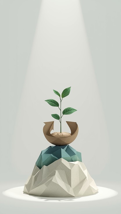 Object Growing Free Growth Through Layers Image - Seedling, Growth, Geometric ...