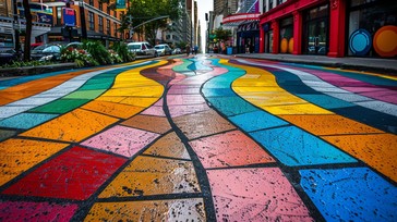 Free Colorful Urban Street Image - Colorful, Urban, Street | Download ...