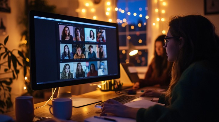 Free Virtual meeting setup Image - Young, Woman, Glasses | Download at ...